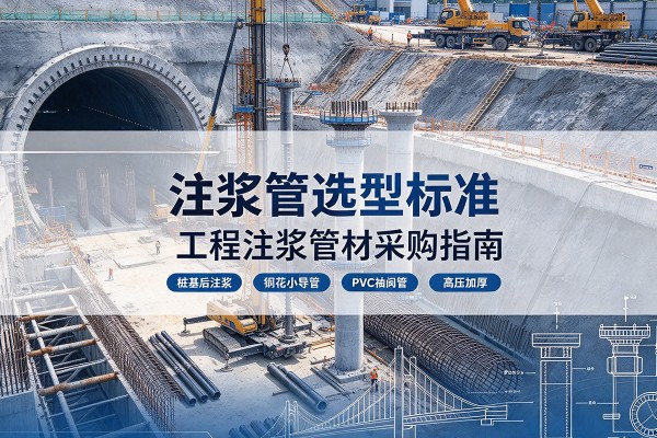 金沙注浆管选型标准
