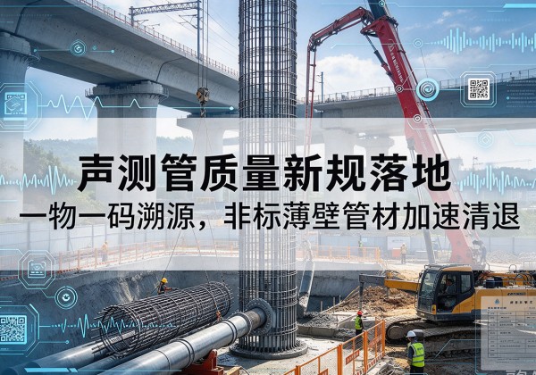 金沙声测管质量新规落地，一物一码溯源，非标薄壁管材加速清退